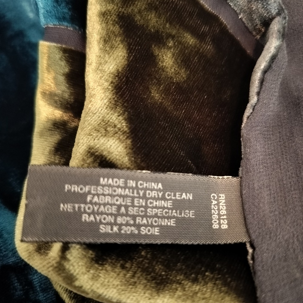 Echo Silk Blend Velvet Patchwork Scarf Jewel Tone… - image 10